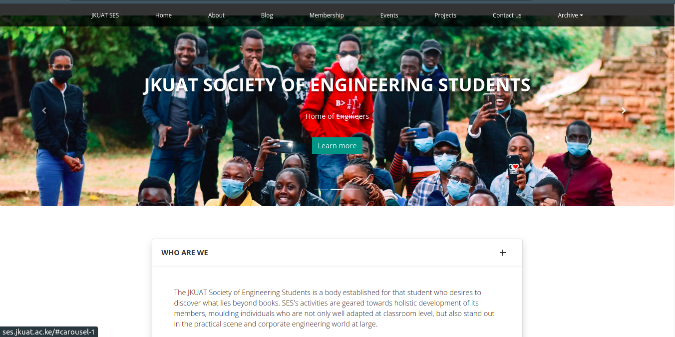JKUAT SES Website